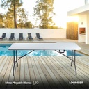 Mesa Plegable Blanca 180 (Pisa)