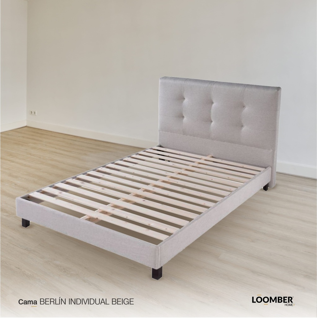 Cama Berlín Individual Beige