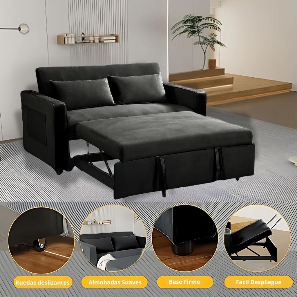 Sofá cama Dublín Gris Oscuro