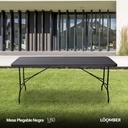 Mesa Plegable Negra 180 Siena Betterware