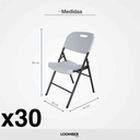 Combo 30 sillas plegables blancas  (JM-X53)