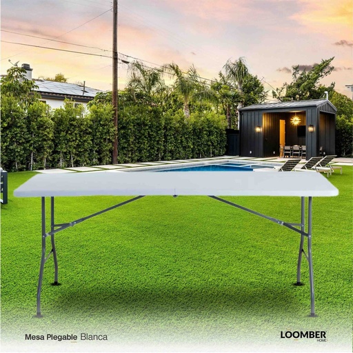 [2000033] Mesa Plegable Blanca 180 (Roma)