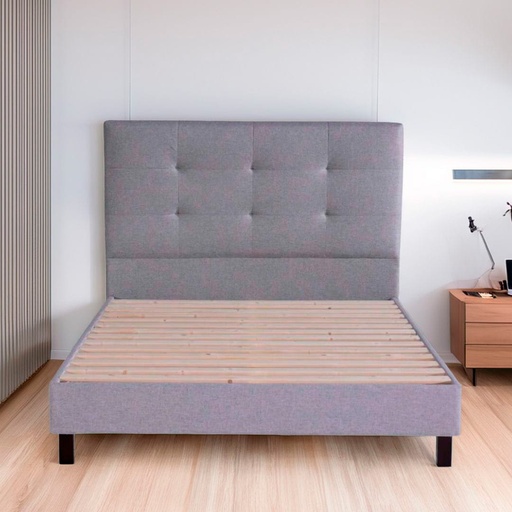 [1000043] Cama Berlín Individual Gris Claro
