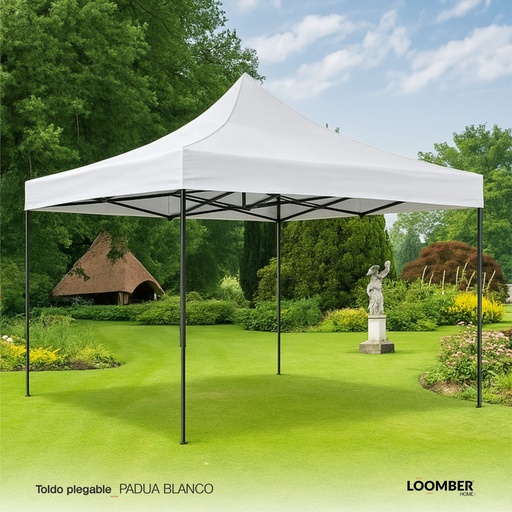 [2000096] Toldo Plegable Loomber Padua blanco 3x3
